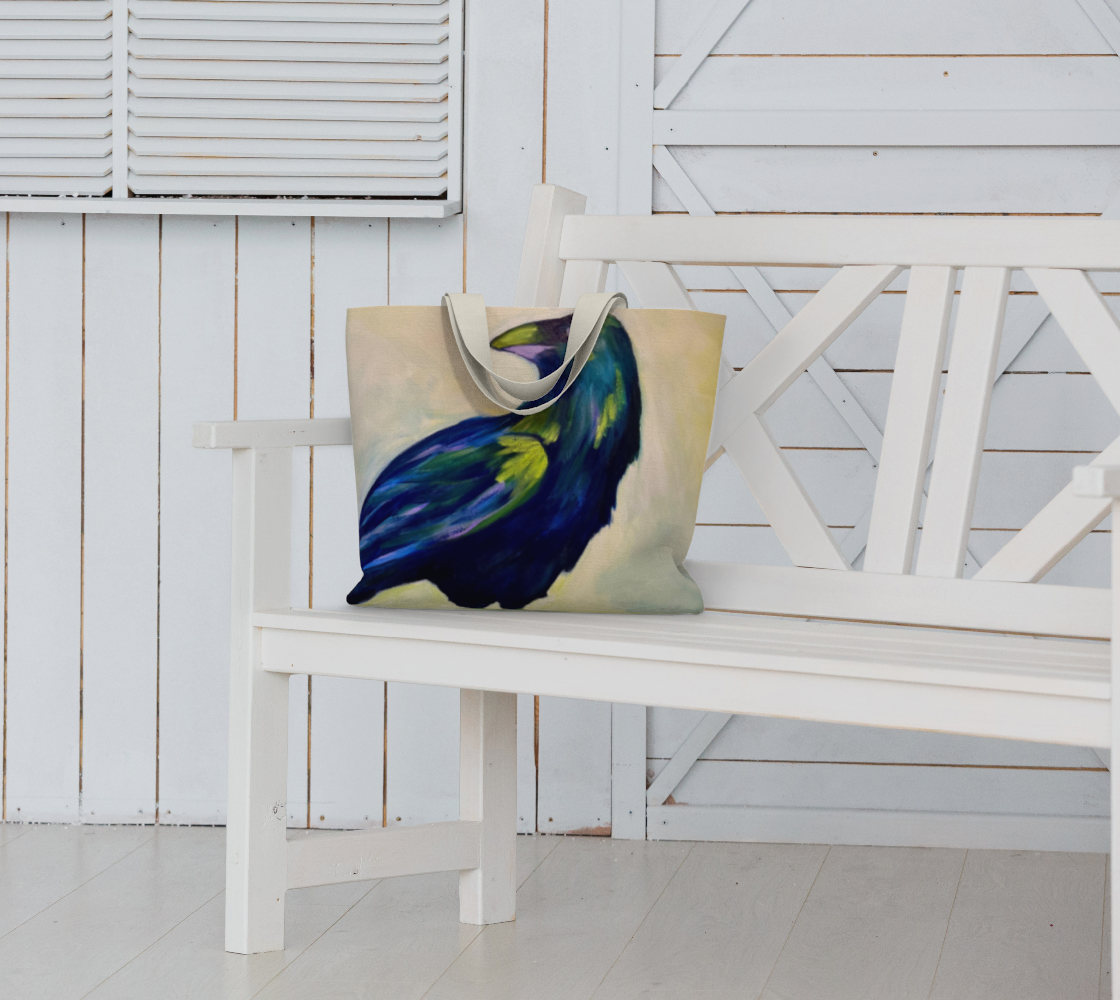Crow large canvas tote