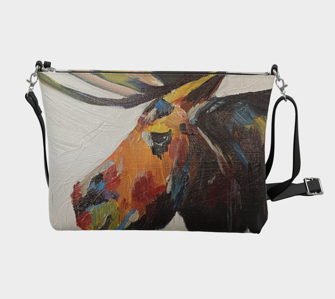 Brown moose cross body VL
