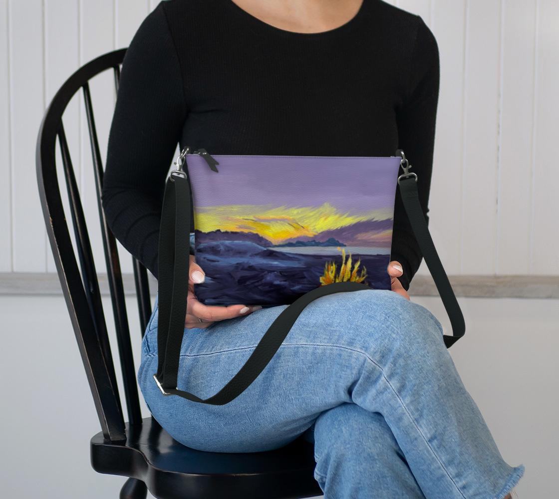 Tofino Beach Fire Vegan Leather Crossbody Purse