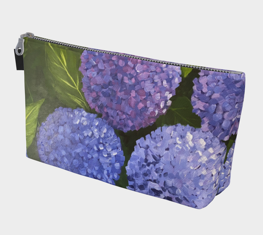 Hydrangea Canvas Makeup Bag