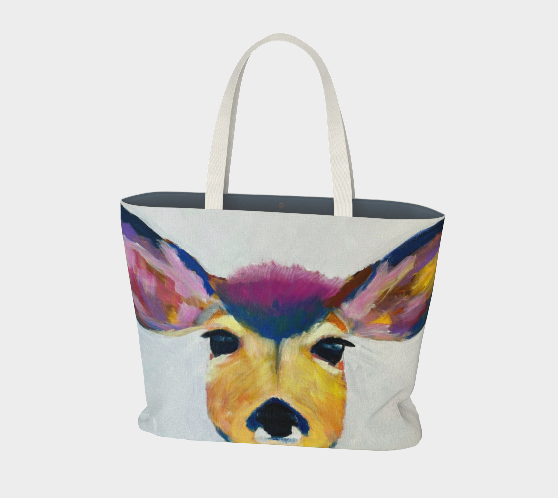 Deer Me Canvas Market Tote