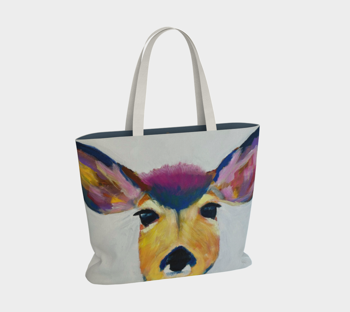 Deer Me Canvas Market Tote