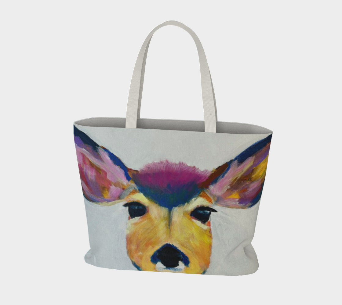 Deer Me Canvas Market Tote