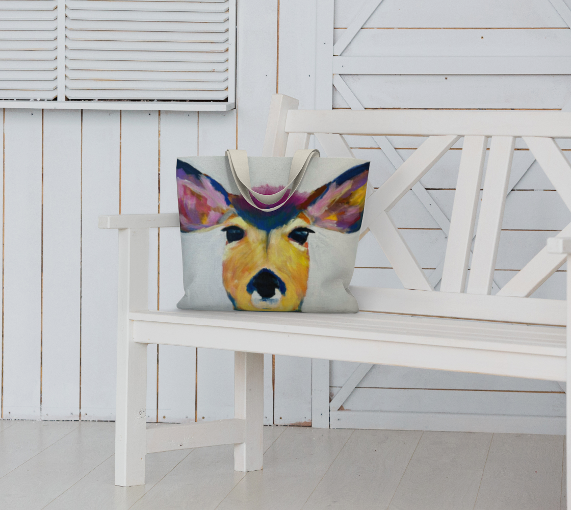 Deer Me Canvas Market Tote