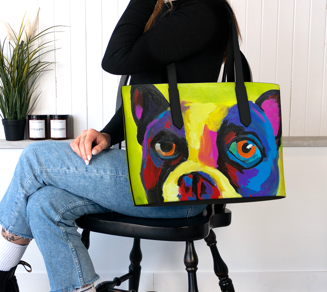 hank vegan leather tote