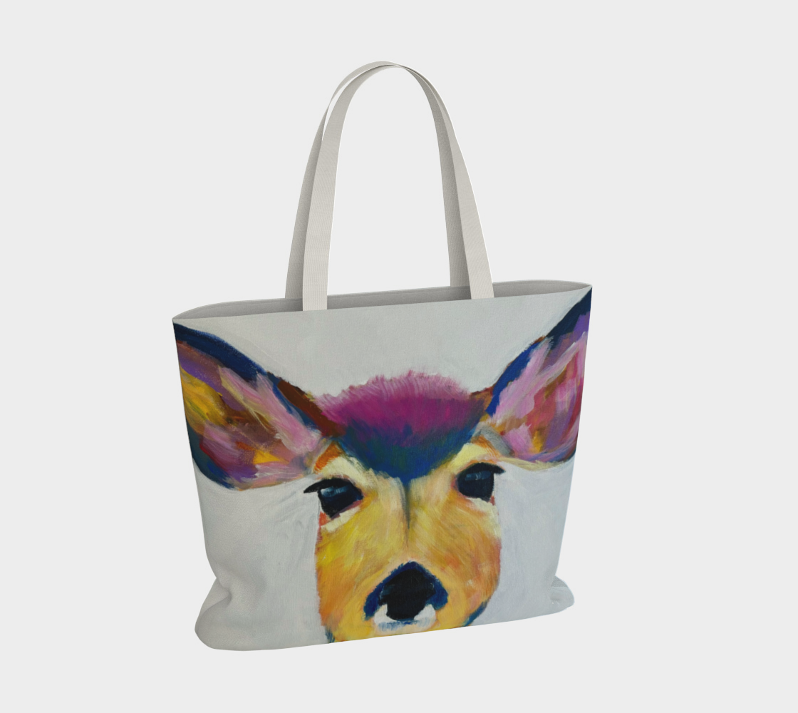 Deer Me Canvas Market Tote