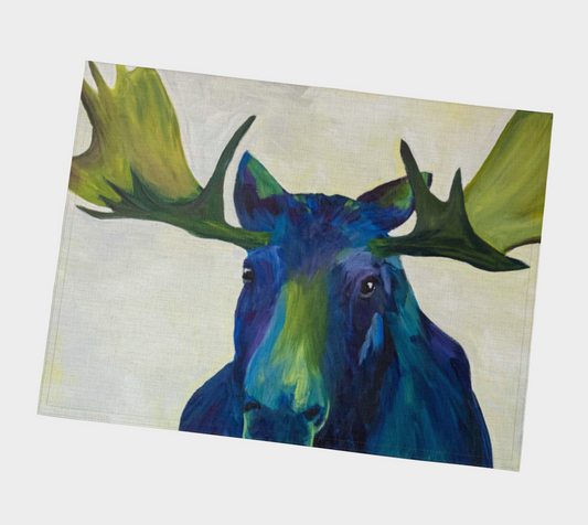blue moose placemat