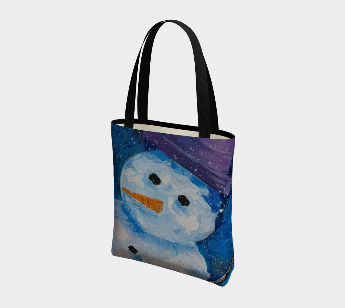 SNOWMAN URBAN CANVAS TOTE
