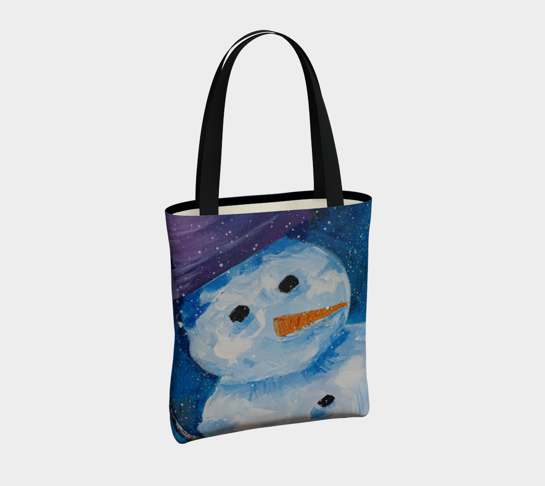 SNOWMAN URBAN CANVAS TOTE