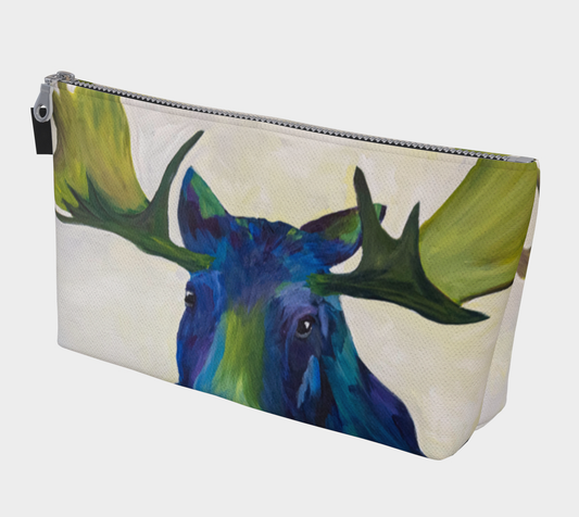 blue moose canvas make up bag