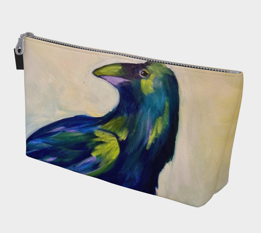 crow canvas make up bag