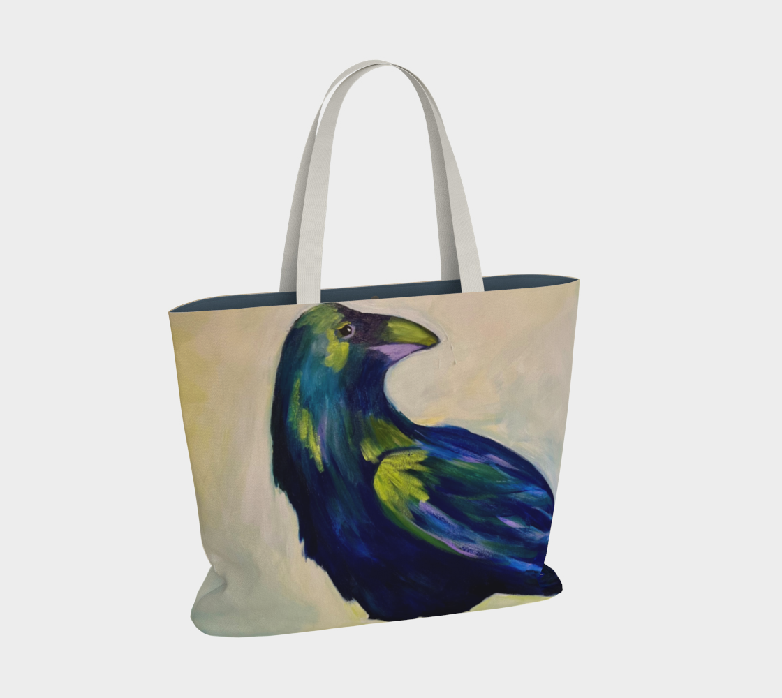 Crow large canvas tote