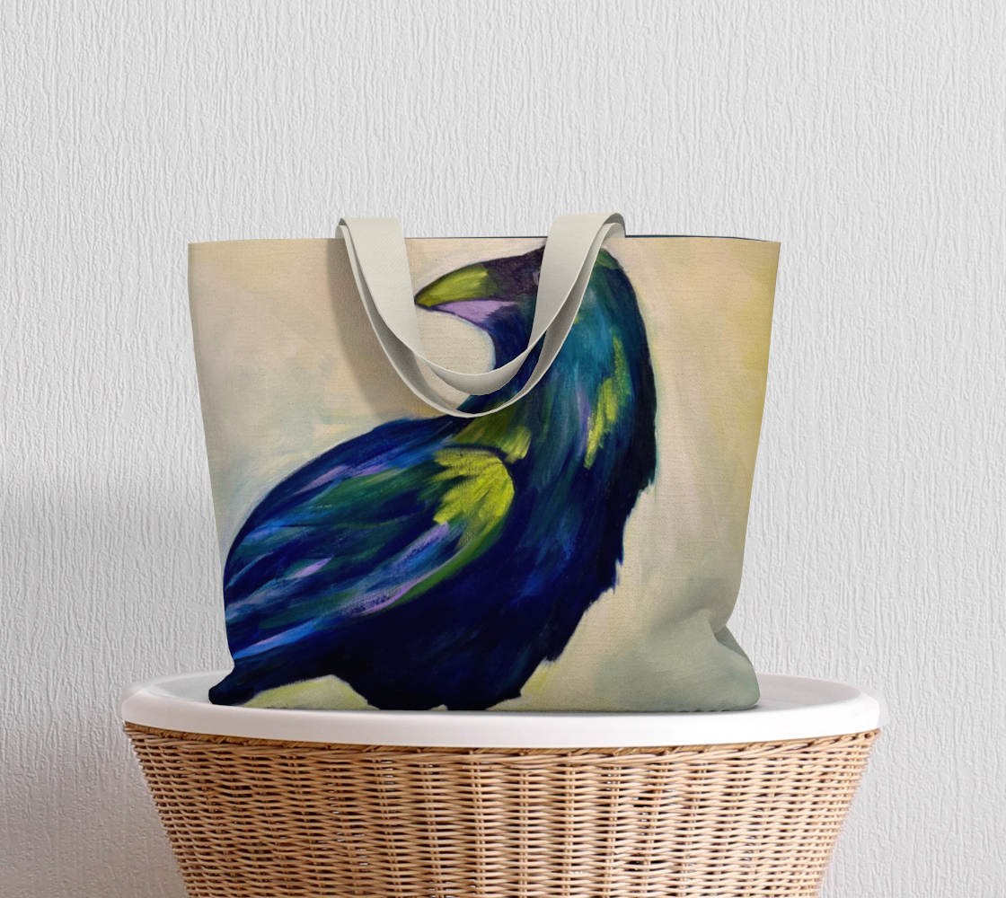 Crow large canvas tote