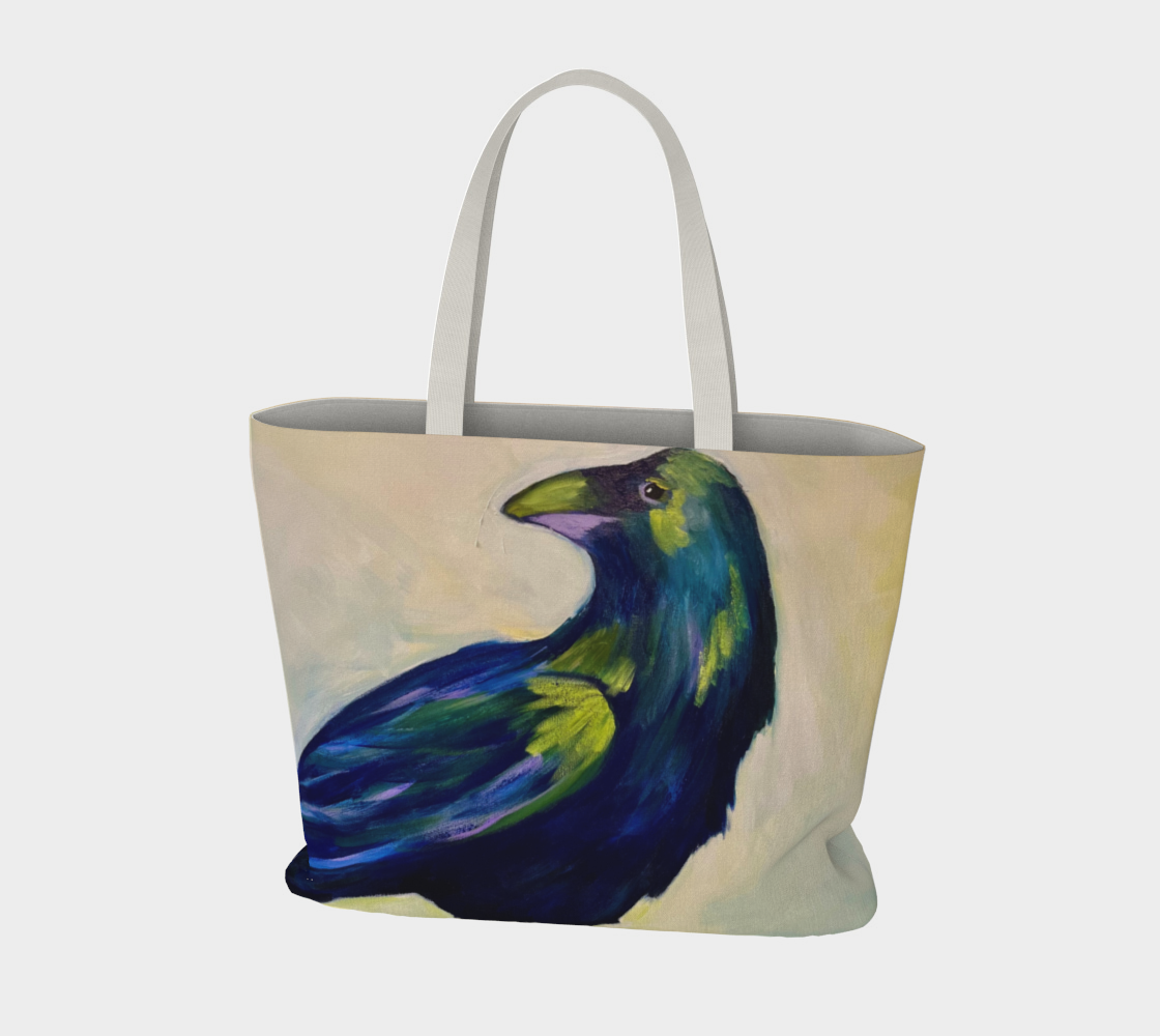Crow large canvas tote