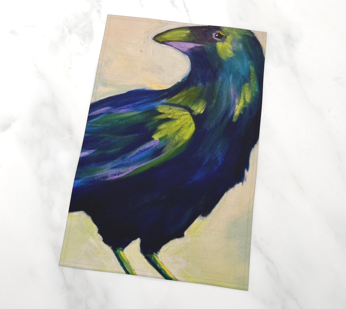 Crow Tea Towel