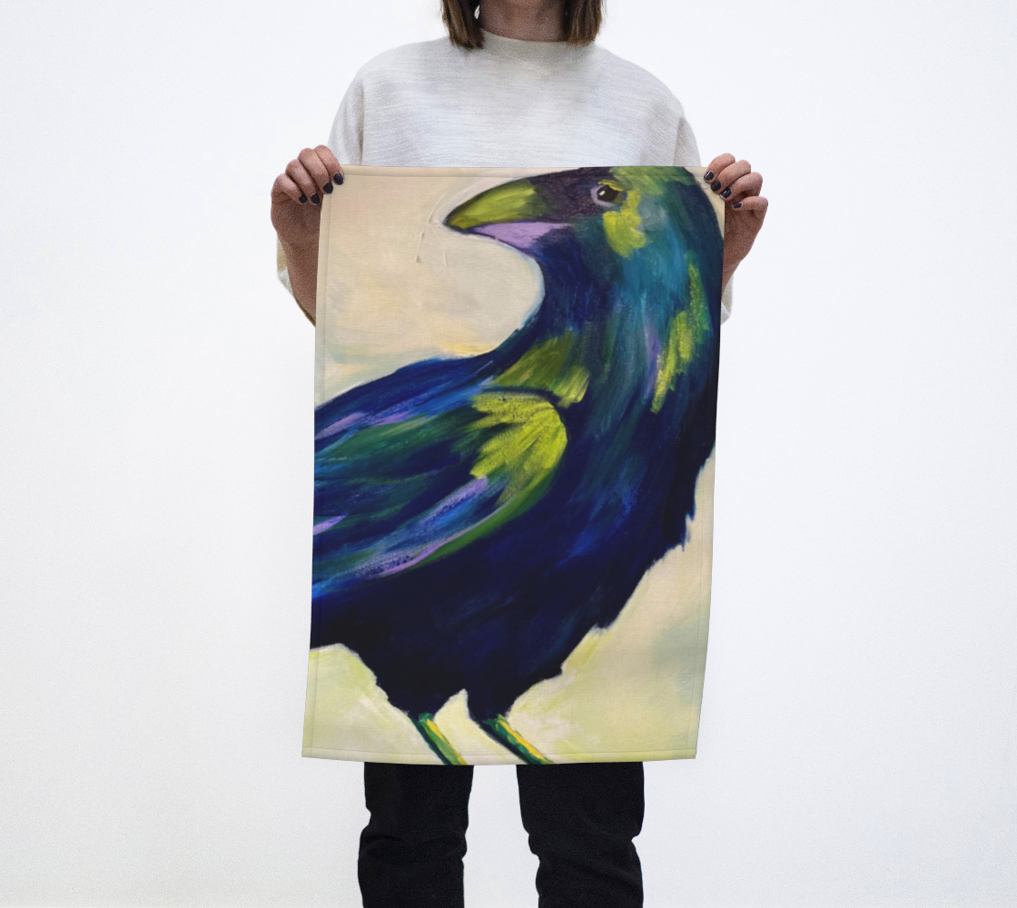 Crow Tea Towel