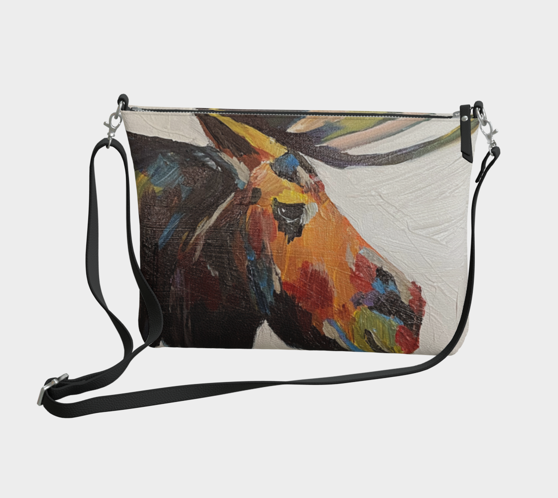 Brown moose cross body VL