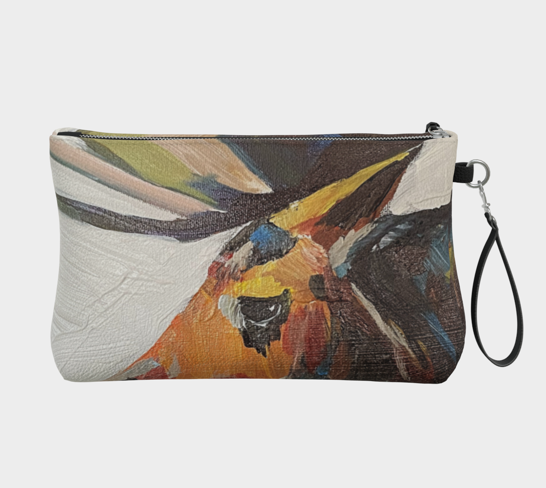 Brown moose VL make up bag