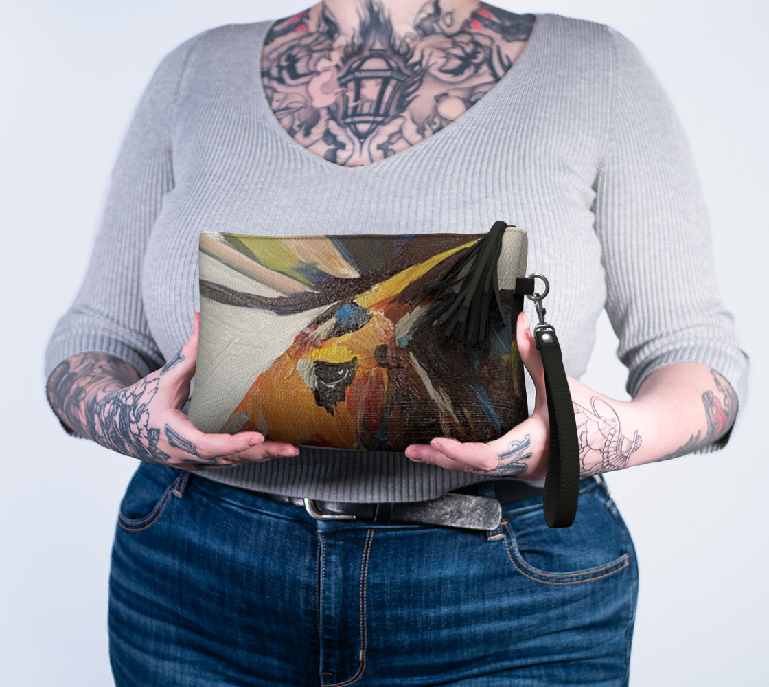 Brown moose VL make up bag