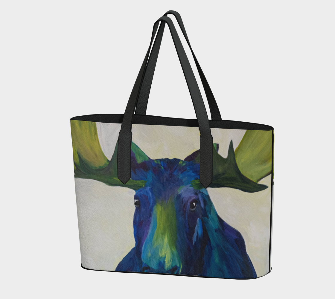 blue moose vegan leather tote